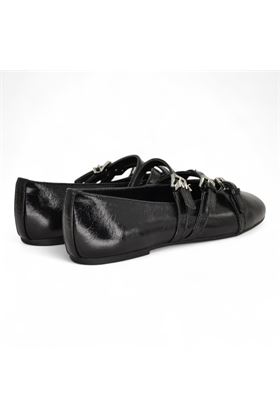 Ballerina donna in naplak colore nero. MICHAEL KORS | 40T51DFP1L-NERO